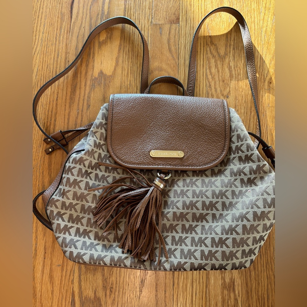 PROJECT Michael Kors Signature Brown and Tan Backpack